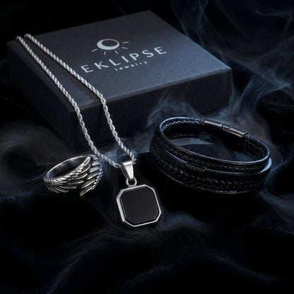 Trilogía del Alma ® — collar, anillo y pulsera con estuche Eklipse