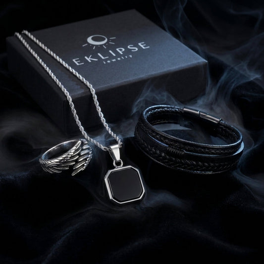 Trilogía del Alma ® — collar, anillo y pulsera con estuche Eklipse