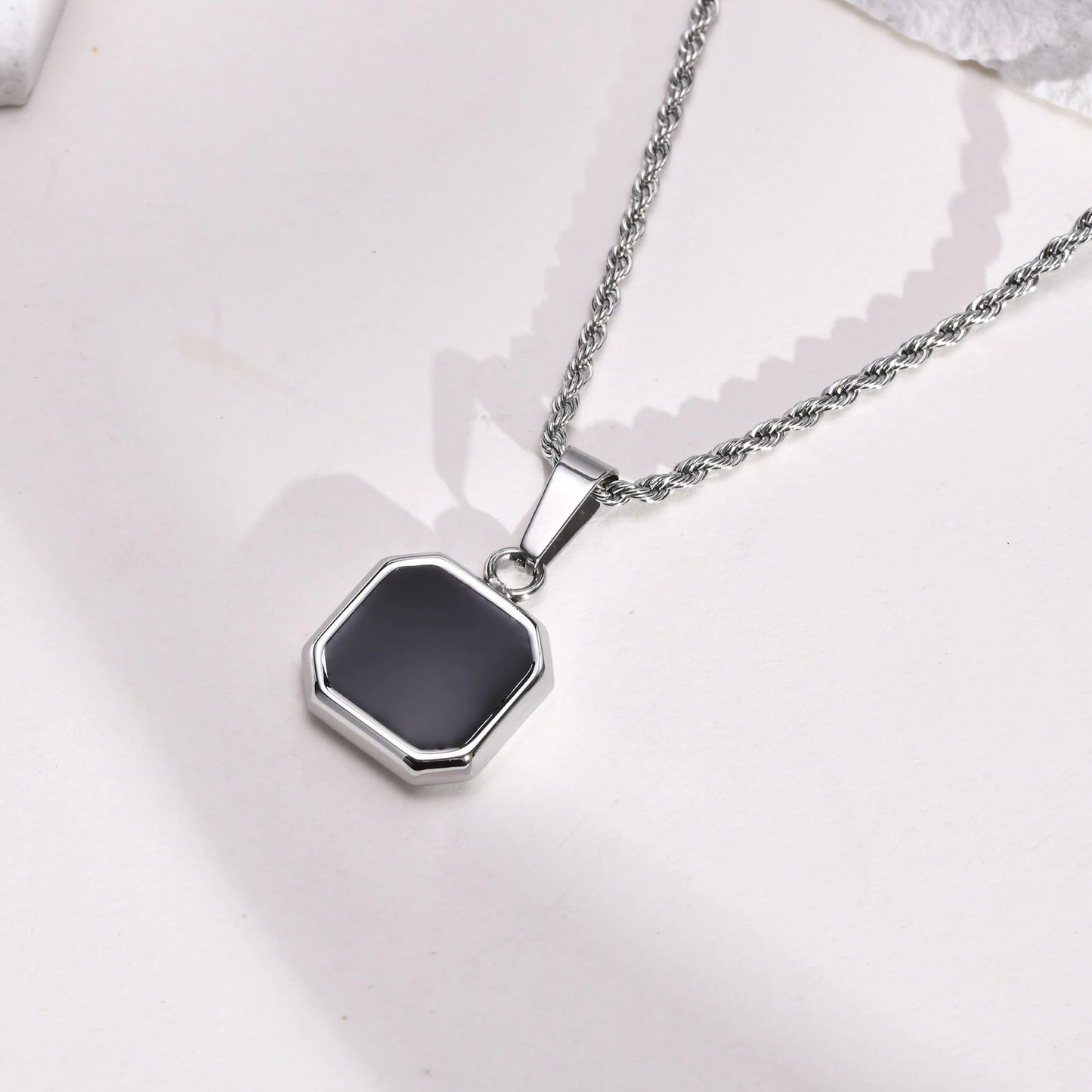 Collar "Espejo Del Alma" ®  Plateado Lunar