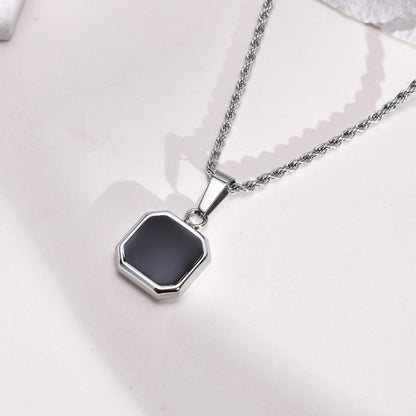 Collar Espejo del Alma — detalle del dije colgante