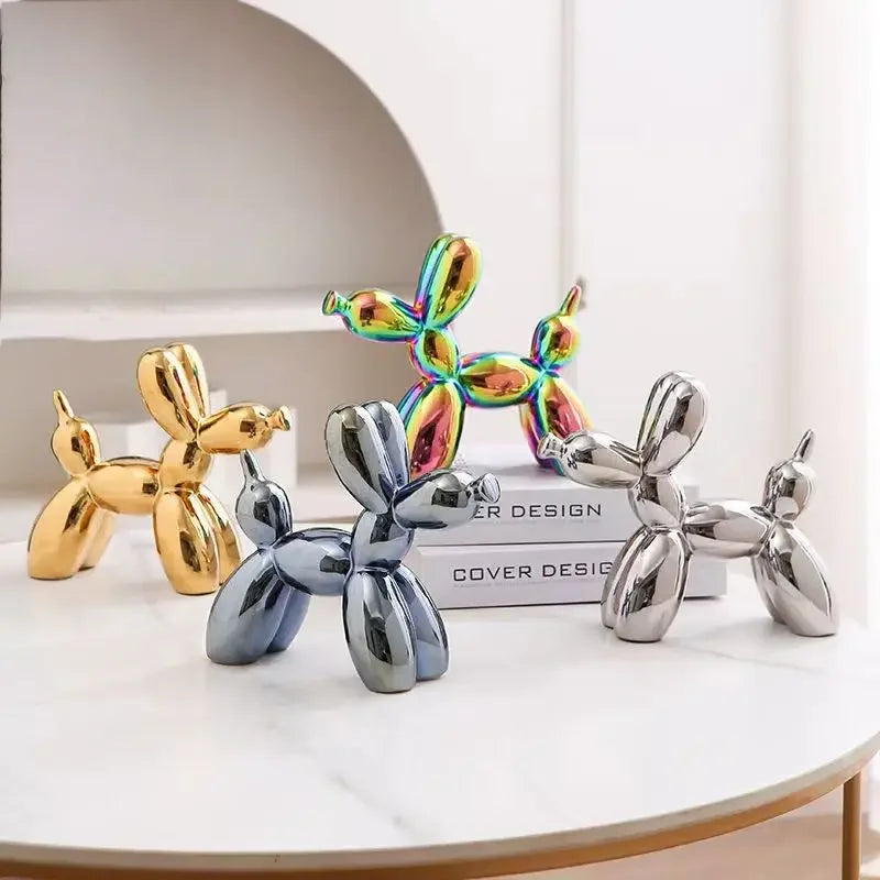 Escultura de Cerámica Inspirada en Koons 11cm — joyería artesanal Eklipse plata 925