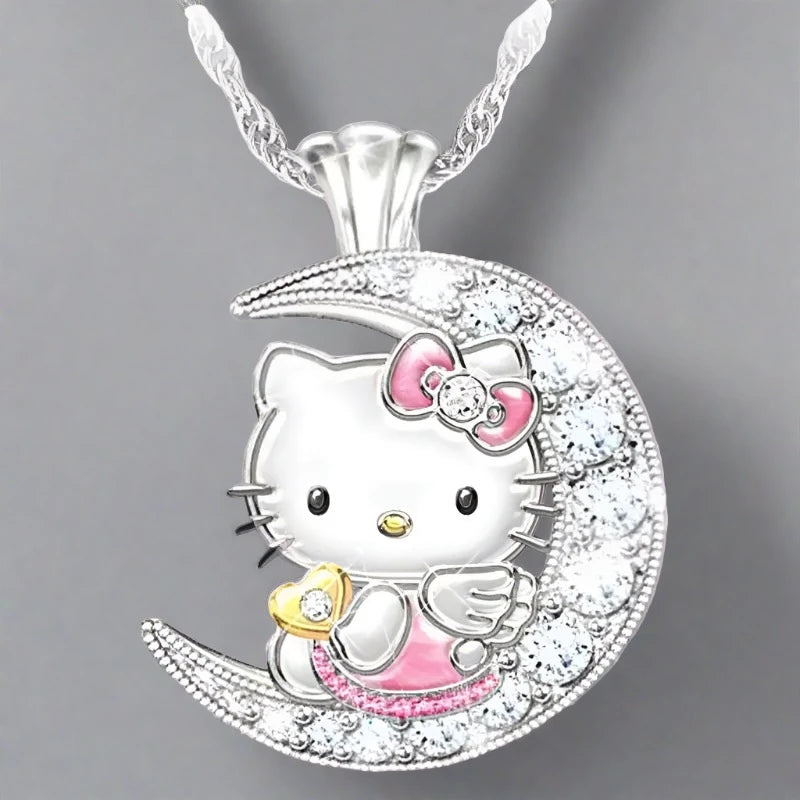 Collar Hello Kitty Premium — joyería artesanal Eklipse plata 925
