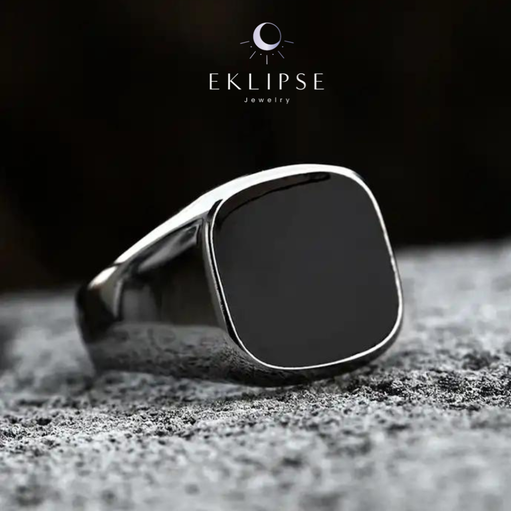 Anillo "Espejo del Alma" ® Acero Satinado — joyería artesanal Eklipse plata 925